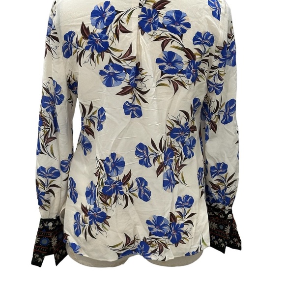Kobi Halperin Andes Printed  silk blouse floral - Picture 7 of 10